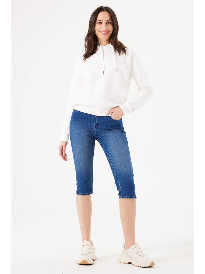 Garcia Bermudy dżinsowe w kolorze granatowym rozmiar: W27