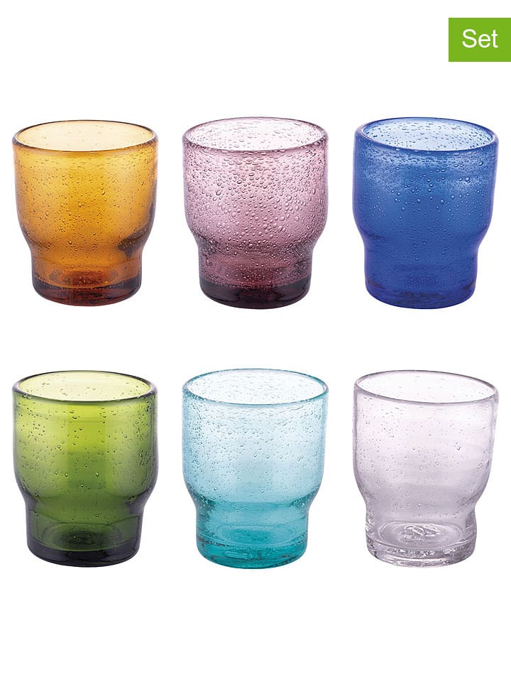 Villa d´Este Szklanki (6 szt.) "Unico" w różnych kolorach - 325 ml rozmiar: onesize