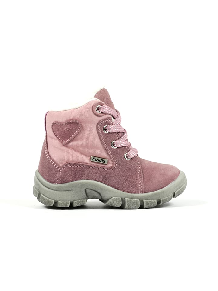 Richter Shoes Botki zimowe w kolorze jasnoróżowym rozmiar: 27