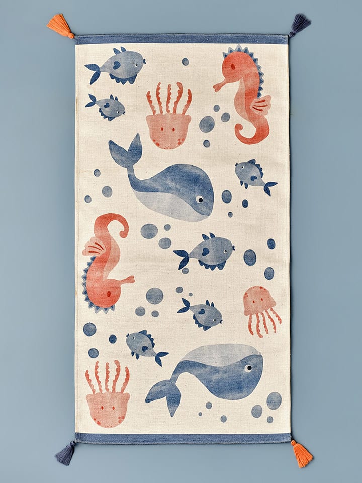 BELLA MAISON Dywan "Marine" w kolorze szaro-jasnoróżowym rozmiar: 80x150 cm