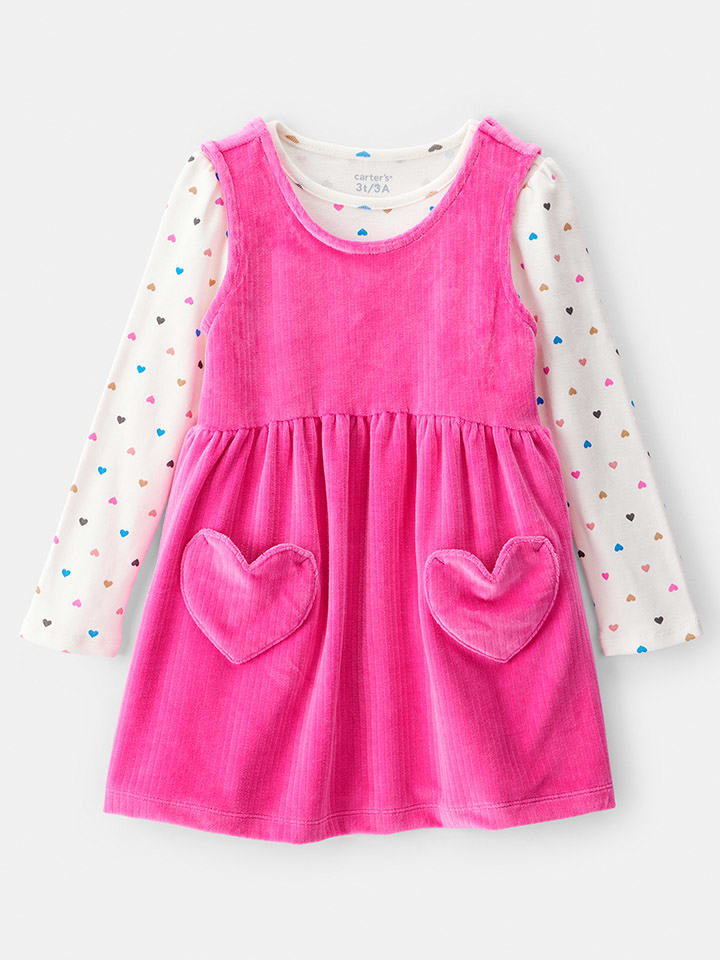 carter's 2-częściowy zestaw w kolorze różowo-kremowym rozmiar: 92