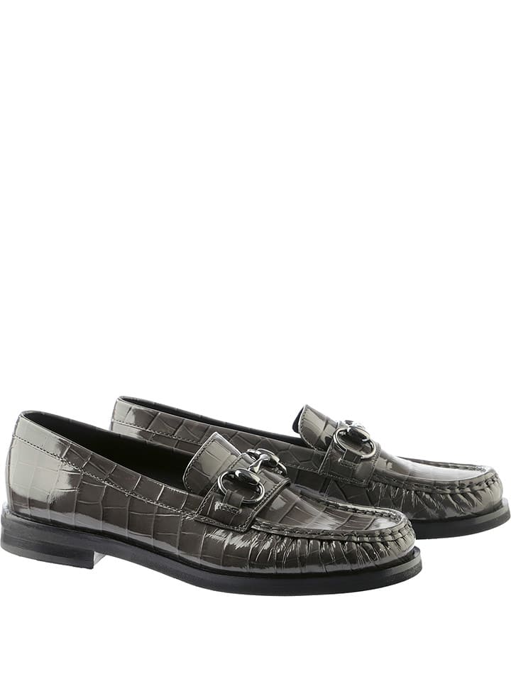 Högl Skórzane mokasyny "Ellis" w kolorze khaki rozmiar: 39