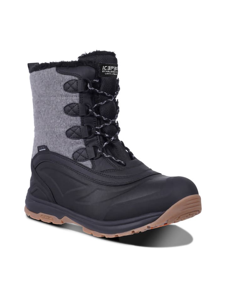 Icepeak Kozaki zimowe "Aleg" w kolorze czarno-szarym rozmiar: 42