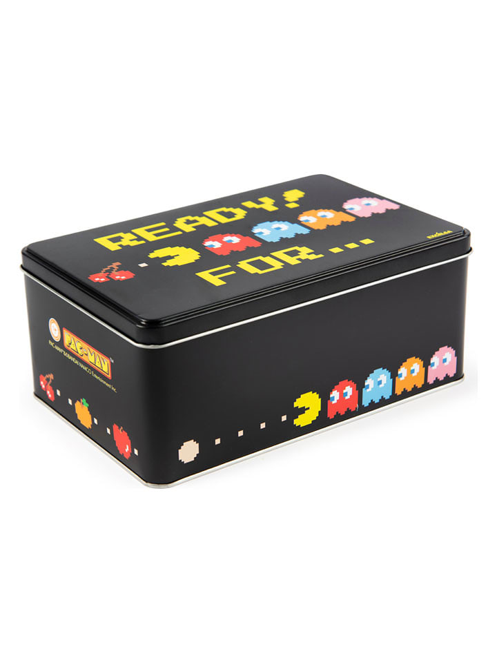 Trendy Kitchen by EXCÉLSA Pudełko "Pacman" w kolorze czarnym ze wzorem - 20 x 13 cm rozmiar: onesize