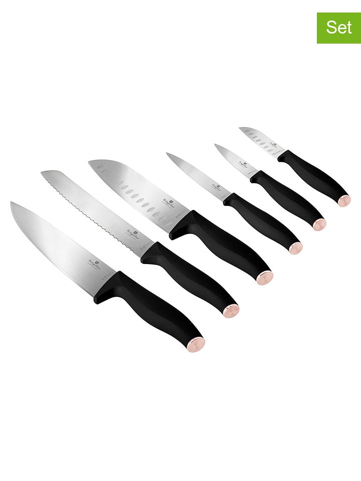 Berlinger Haus 6-częściowy zestaw w kolorze czarno-różowozłotym rozmiar: onesize