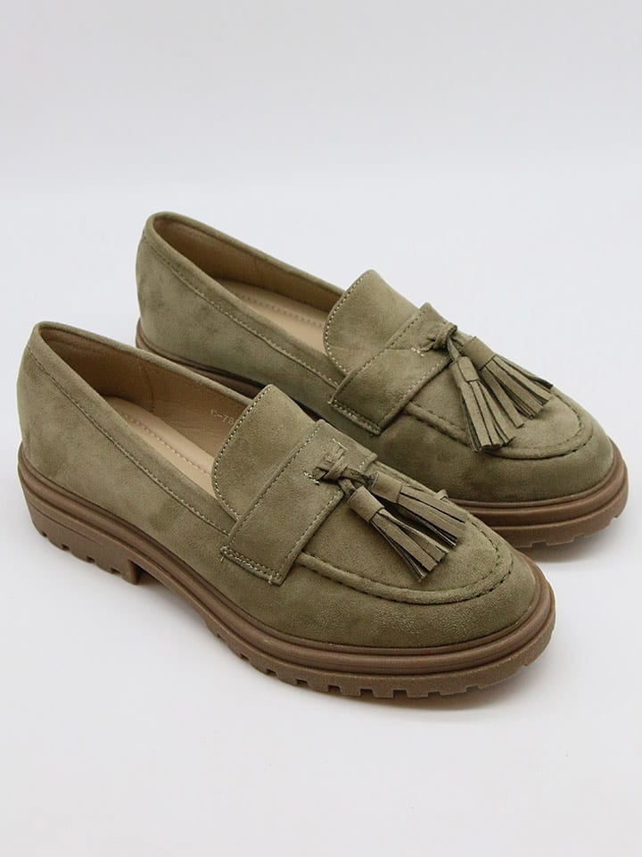 Bellucci Mokasyny w kolorze zielonym rozmiar: 40