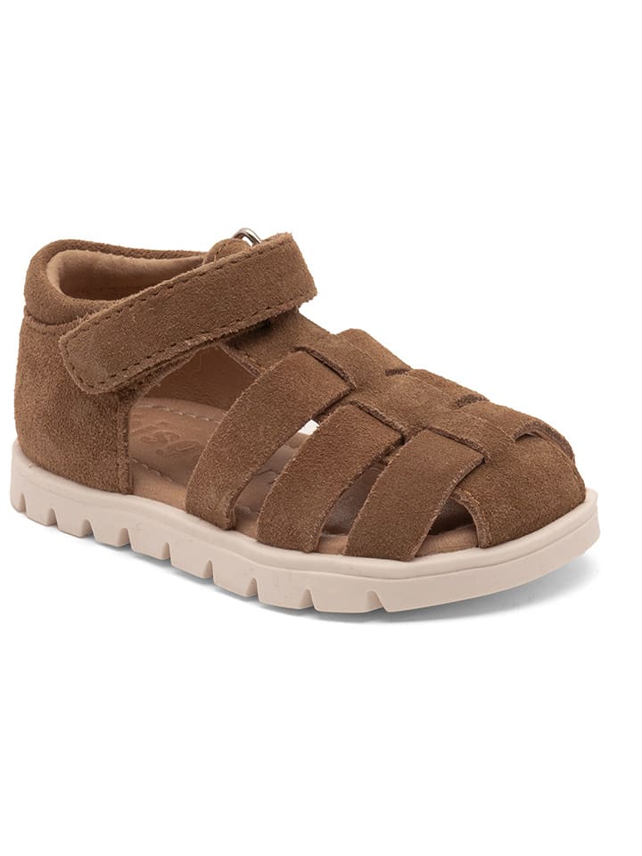 bisgaard Skórzane półsandały w kolorze brązowym rozmiar: 31