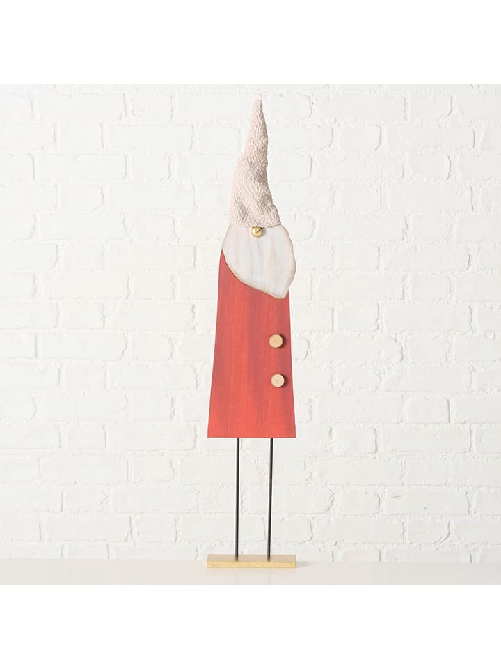 Boltze Figurka dekoracyjna "Gomas" w kolorze czerwono-beżowym - wys. 90 cm rozmiar: onesize