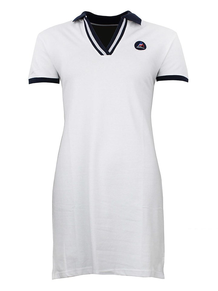 Peak Mountain Sukienka polo w kolorze białym rozmiar: S