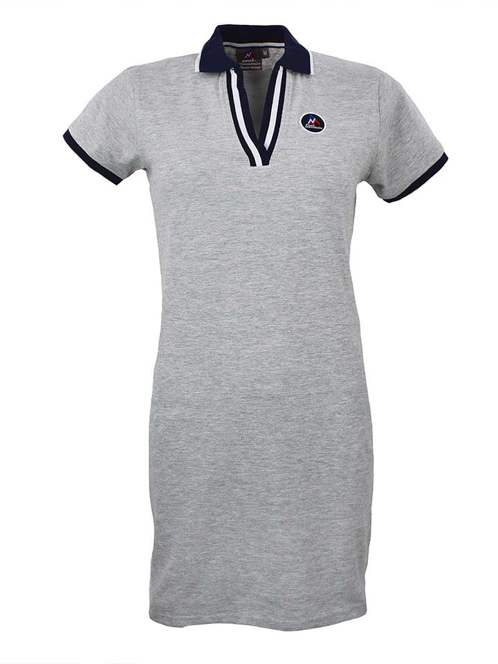 Peak Mountain Sukienka polo w kolorze szarym rozmiar: XL