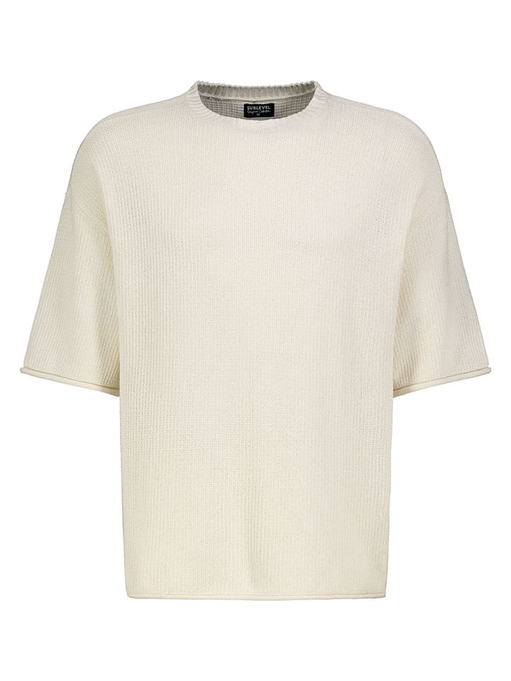 Sublevel Koszulka w kolorze kremowym rozmiar: L