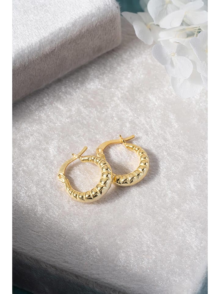 Heliophilia Pozłacane kolczyki-kreole rozmiar: onesize