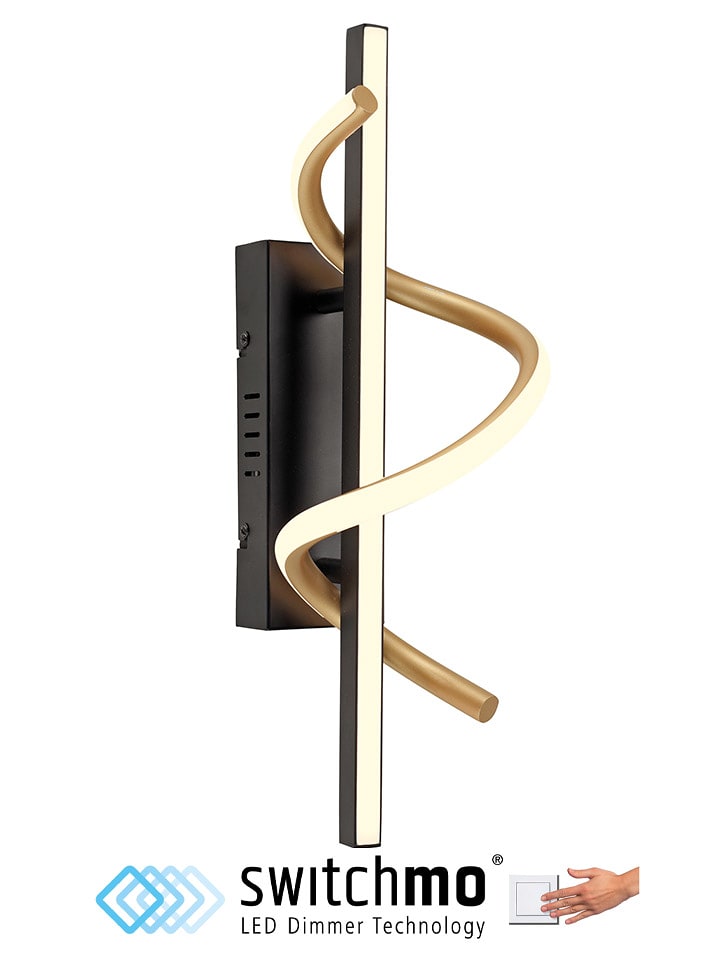 Just Light Lampa sufitowa LED w kolorze złoto-czarnym - 18,8 x 41,4 cm rozmiar: onesize