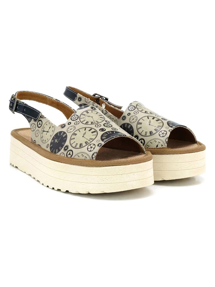 Calceo Sandały w kolorze beżowym rozmiar: 36