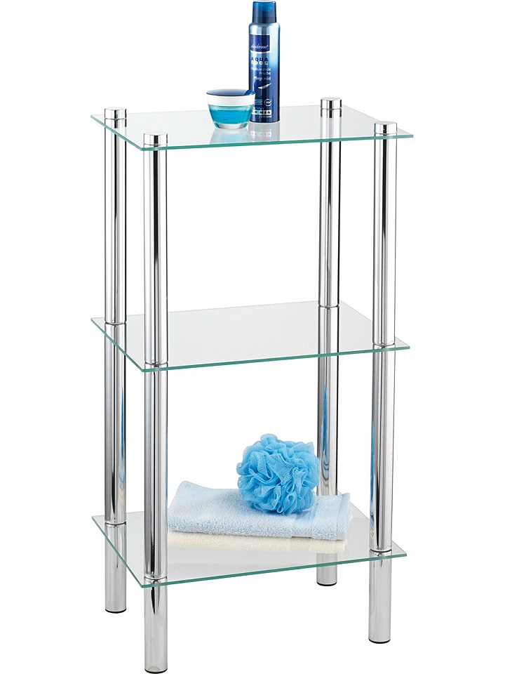 Wenko Regał w kolorze srebnrnym - 40 x 74 x 30 cm rozmiar: onesize