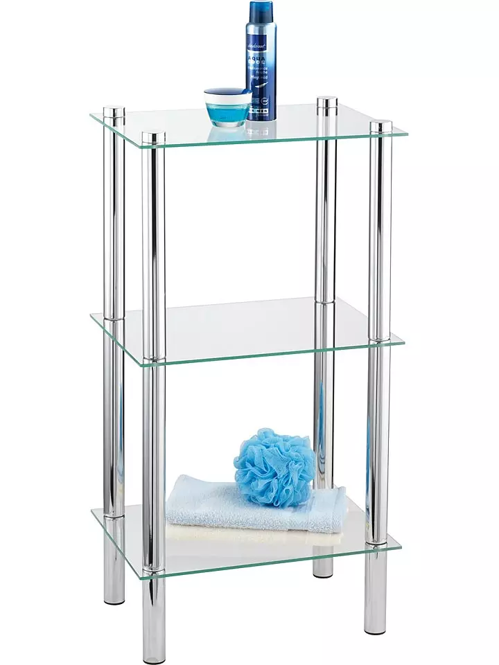 Wenko Regał w kolorze srebnrnym - 40 x 74 x 30 cm rozmiar: onesize