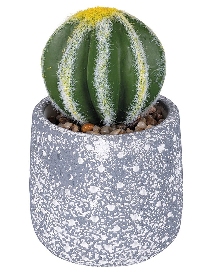 Villa d´Este Sztuczny kwiat "Cactus" w kolorze zielono-szarym - 15 cm rozmiar: onesize