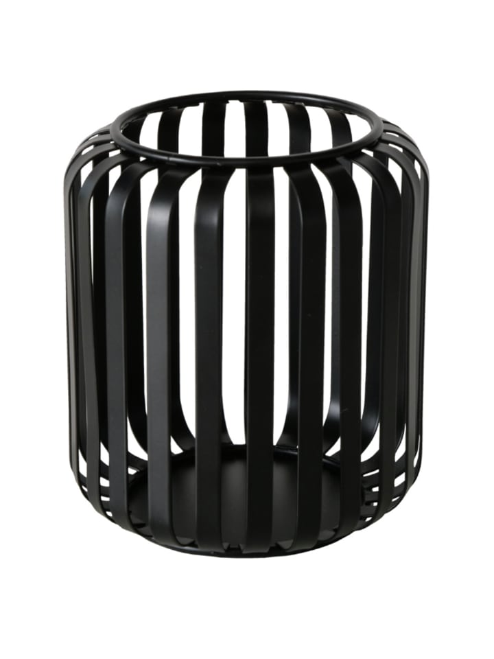 Boltze Świecznik "Viki" w kolorze czarnym - wys. 12 x Ø 10 cm rozmiar: onesize