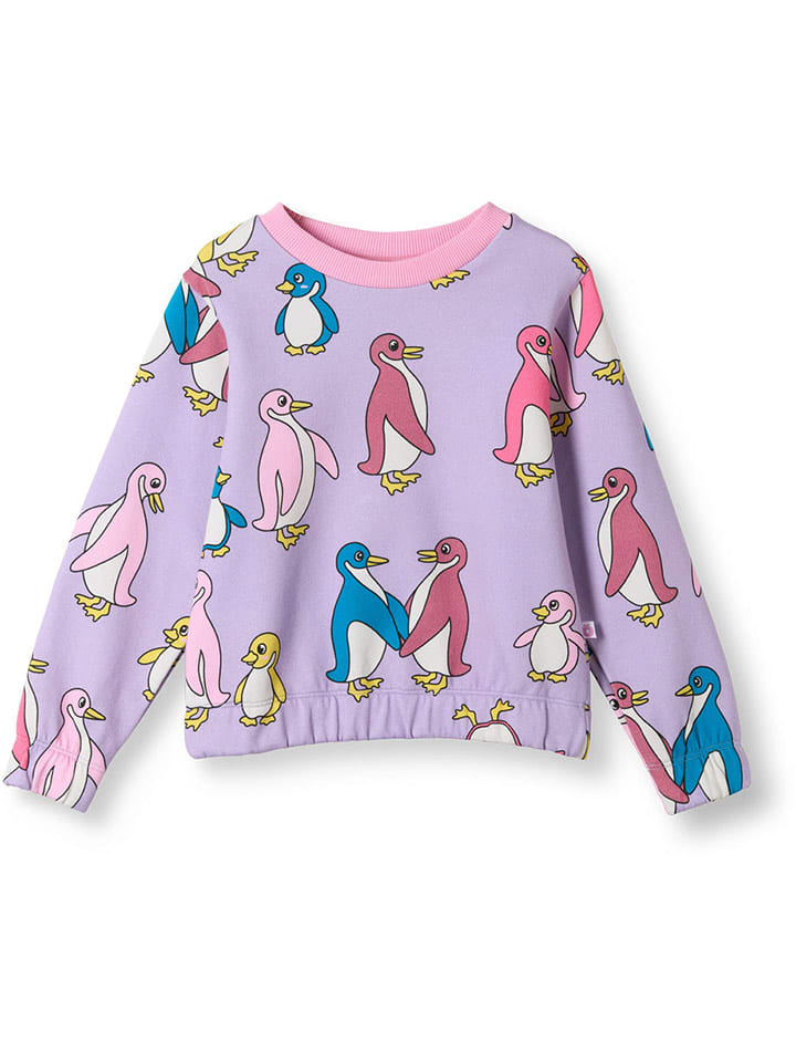 Småfolk Bluza "Yapeen" w kolorze fioletowym rozmiar: 122/128
