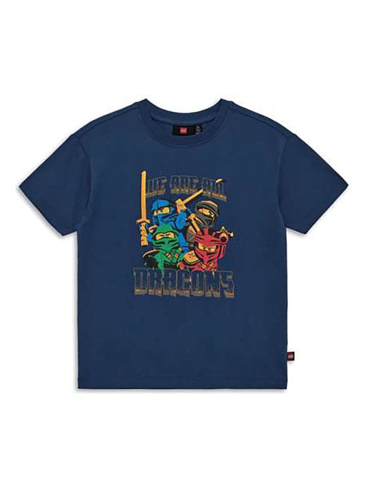 LEGO Koszulka w kolorze granatowym ze wzorem rozmiar: 134