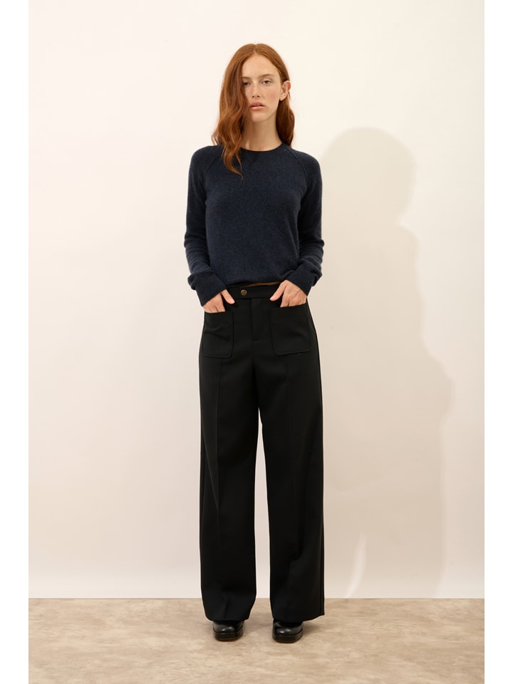 Just Cashmere Kaszmirowy sweter "Helen" w kolorze czarnym rozmiar: M