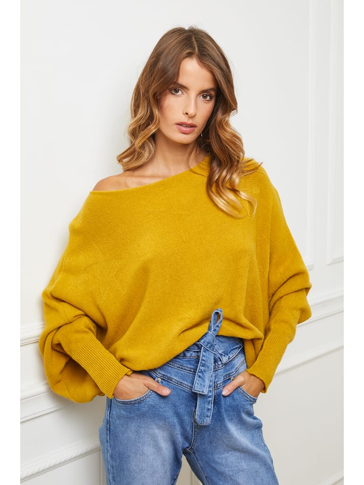 Joséfine Sweter "Egale" w kolorze żółtym rozmiar: L