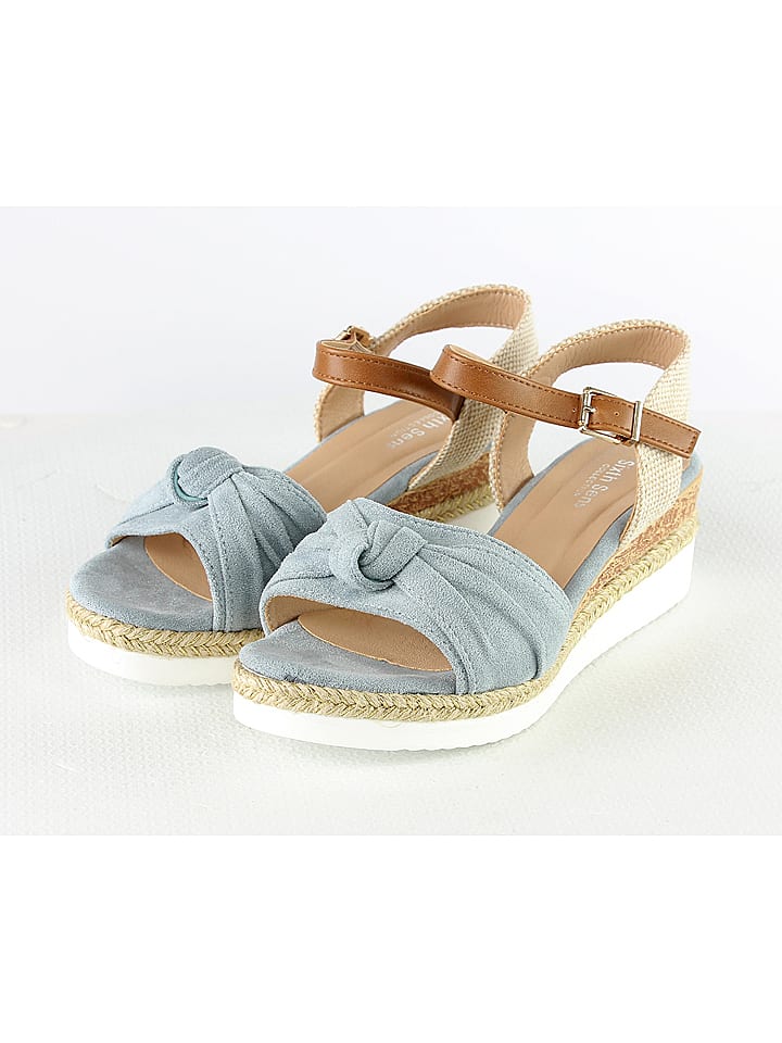 Sixth Sens Sandały w kolorze błękitnym rozmiar: 39