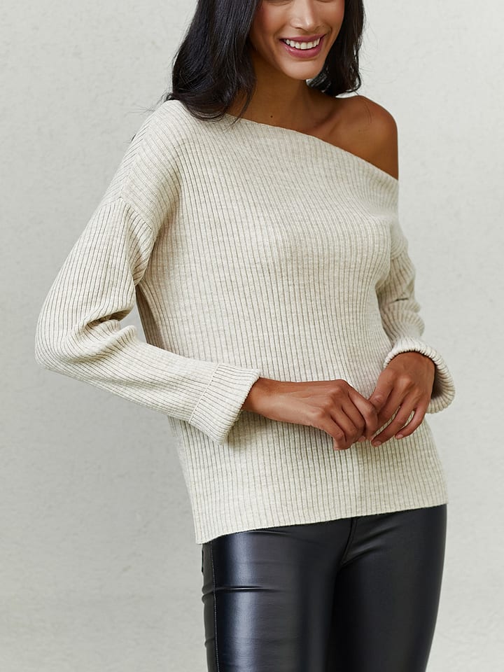 LA Angels Sweter w kolorze kremowym rozmiar: M