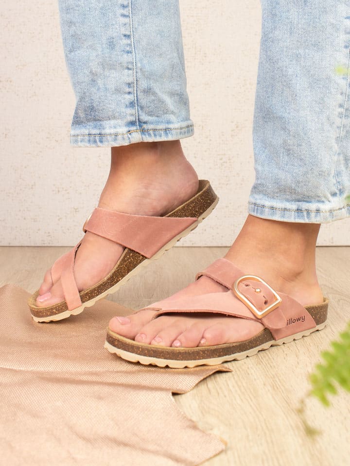 billowy Skórzane japonki w kolorze różowym rozmiar: 37