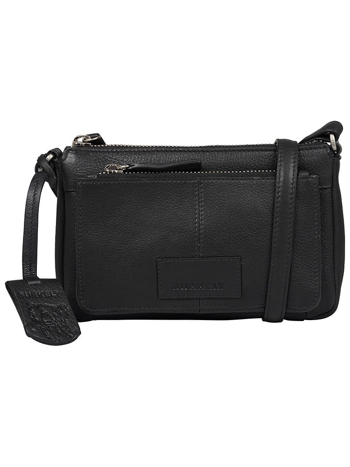 Burkely Skórzana torebka "Soft Skylar" w kolorze czarnym - 20 x 13 x 6 cm rozmiar: onesize