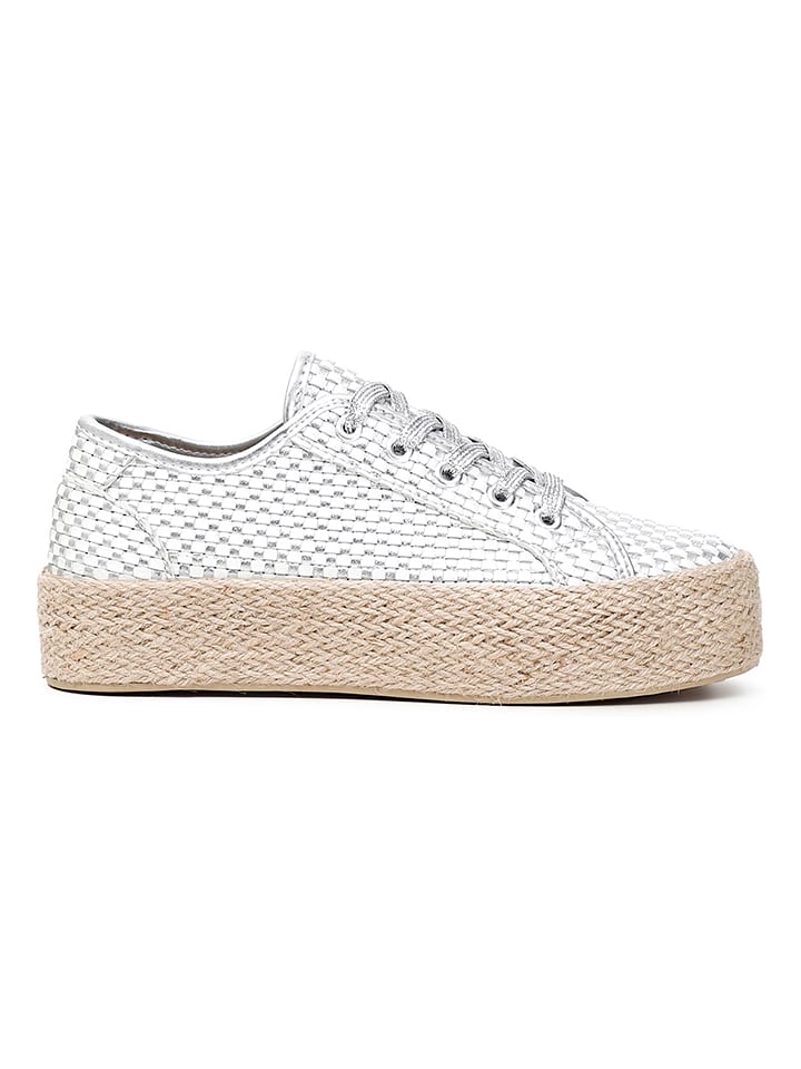 Cafe Noir Sneakersy w kolorze srebrnym rozmiar: 36