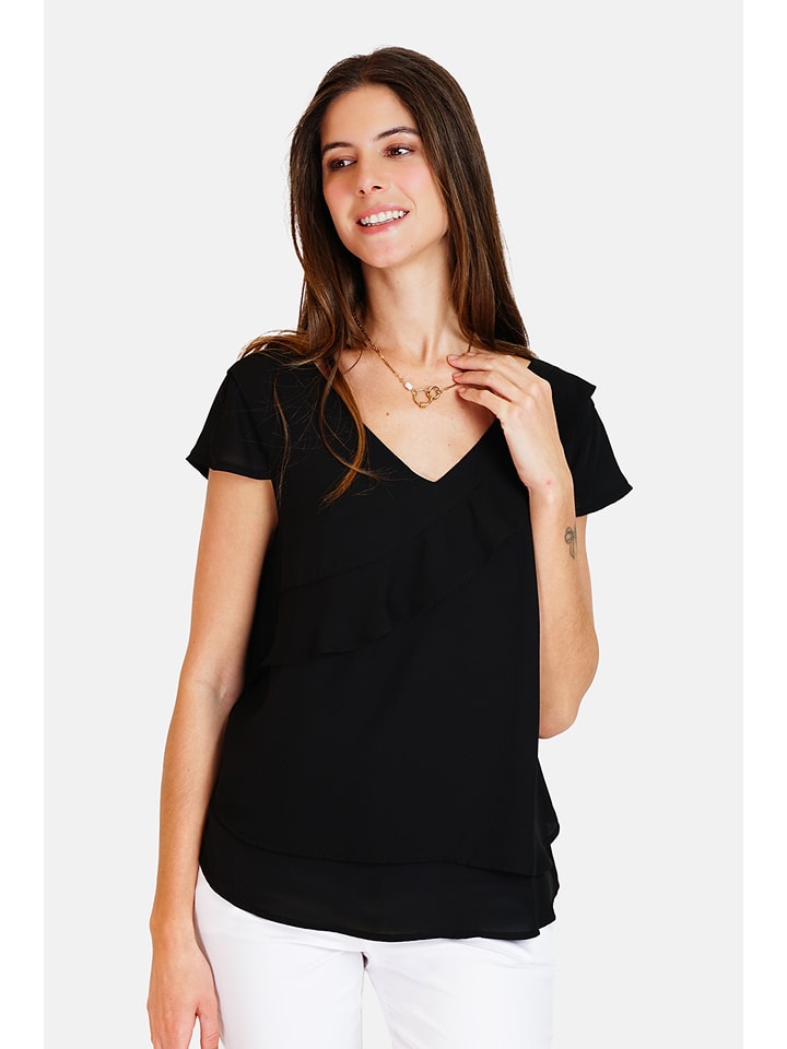 ASSUILI Bluzka w kolorze czarnym rozmiar: 42