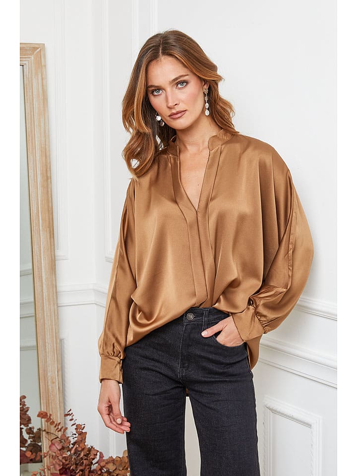Joséfine Bluzka "Patrick" w kolorze karmelowym rozmiar: S