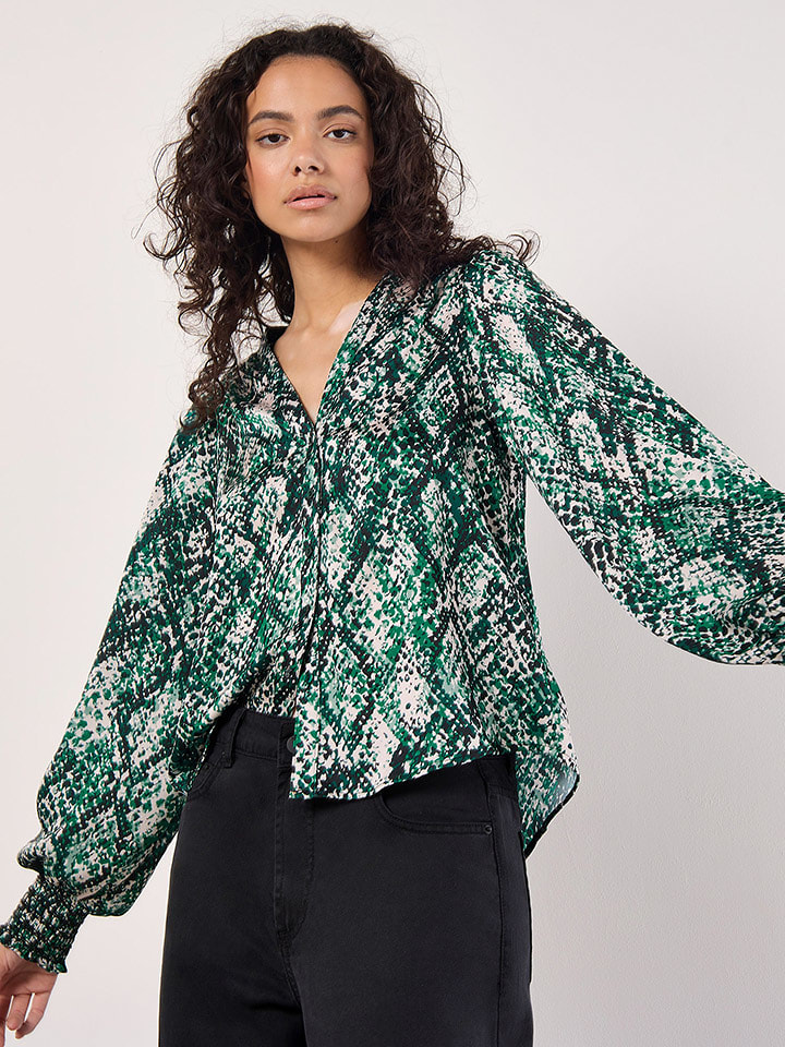 Apricot Bluzka w kolorze zielono-białym rozmiar: L