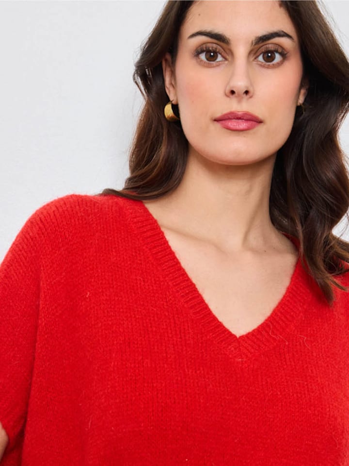 CXL by Christian Lacroix Sweter w kolorze czerwonym rozmiar: onesize