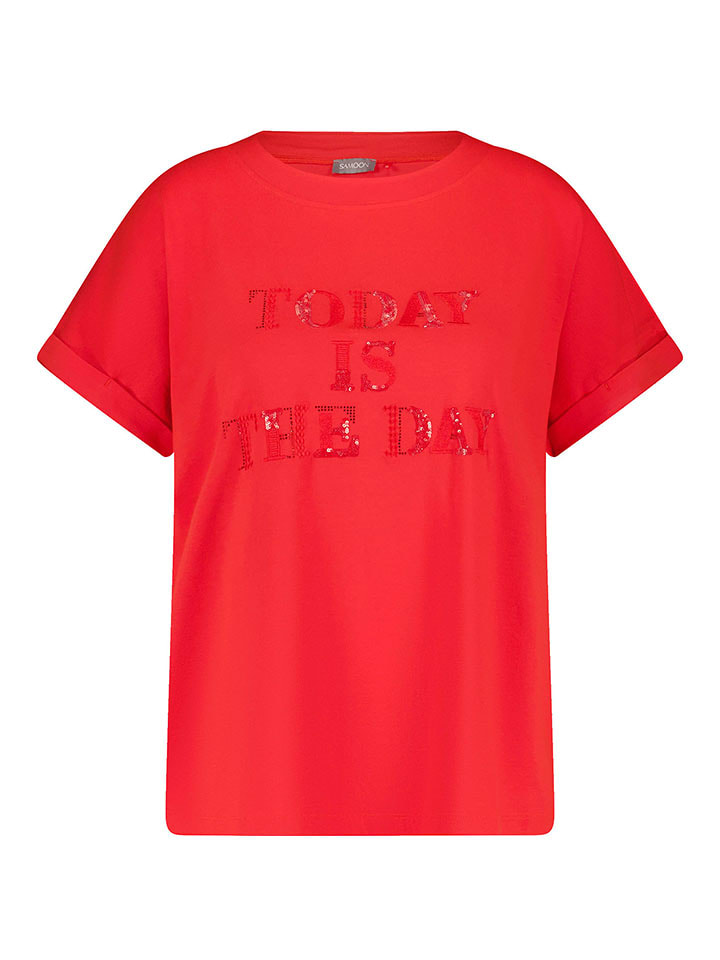 SAMOON Koszulka w kolorze czerwonym rozmiar: 44