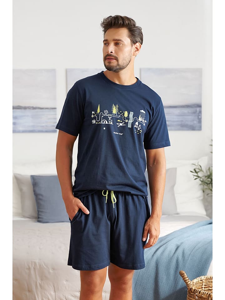 Doctor Nap Piżama w kolorze granatowym rozmiar: S