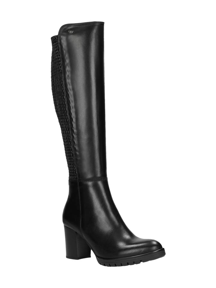 Wojas Skórzane kozaki zimowe w kolorze czarnym rozmiar: 38