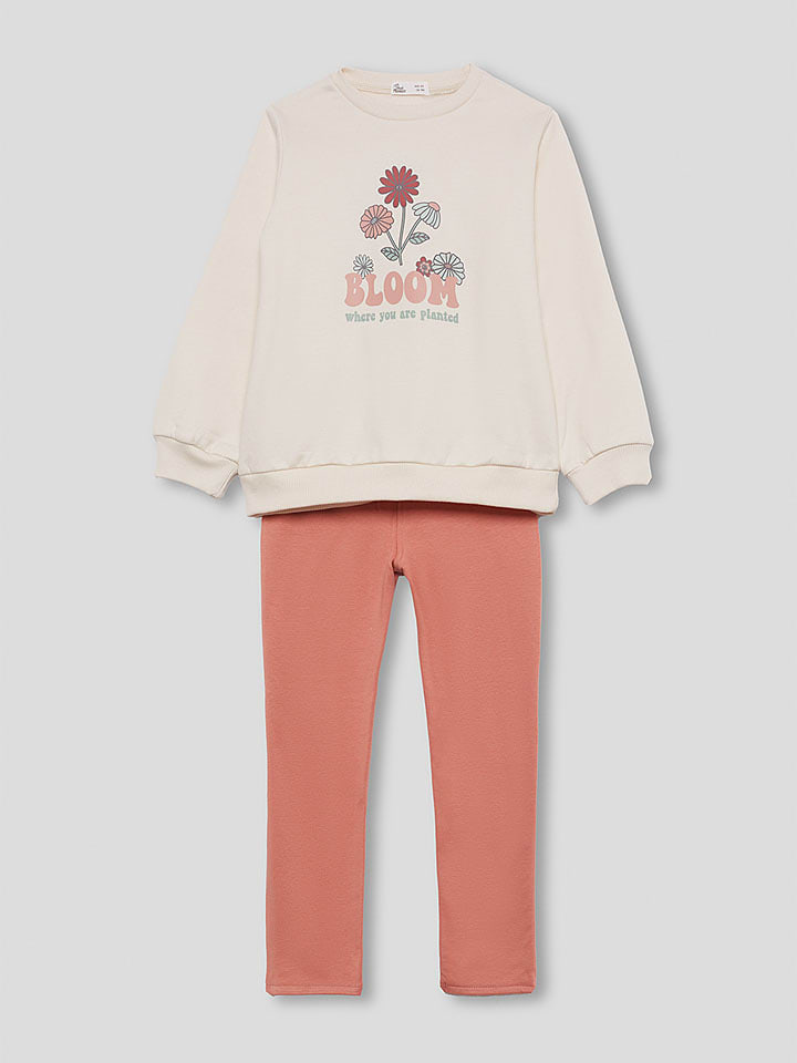 Street MONKEY 2-częściowy zestaw w kolorze pomarańczowo-beżowym rozmiar: 152