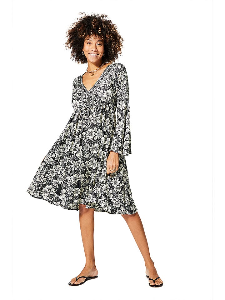 Aller Simplement Sukienka w kolorze czarno-białym rozmiar: 34/36