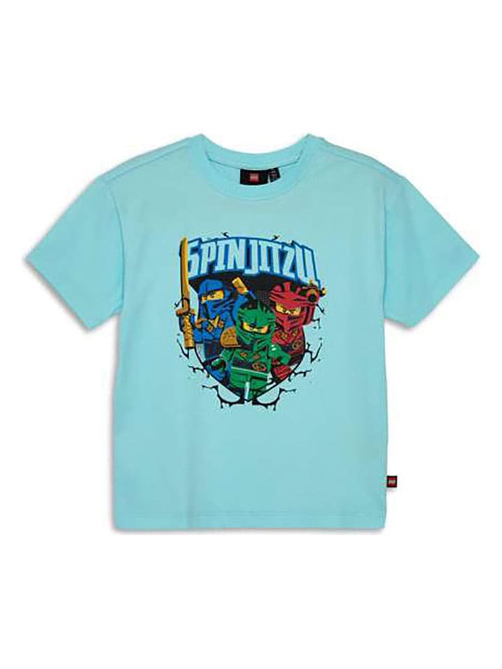 LEGO Koszulka w kolorze turkusowym ze wzorem rozmiar: 116