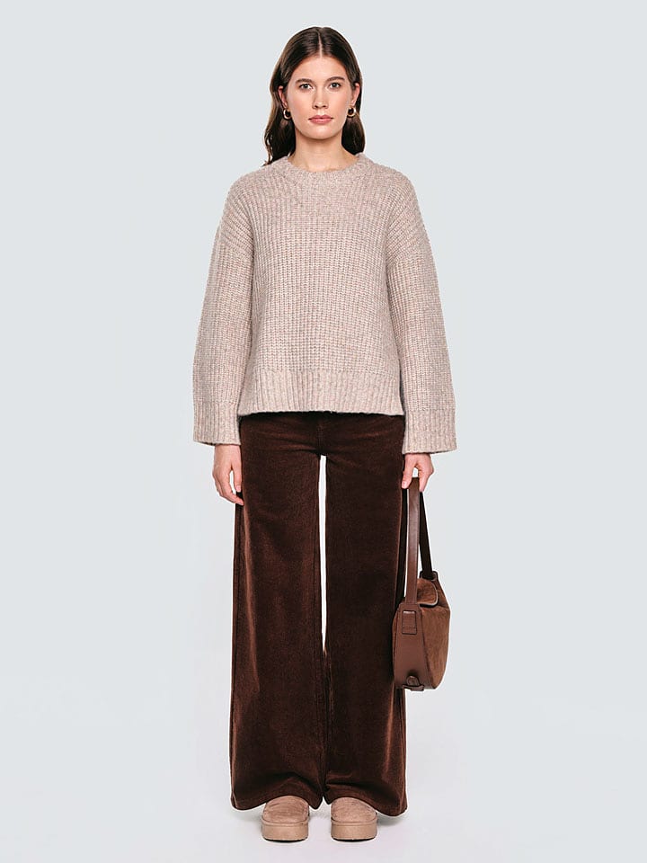 BIG STAR Sweter w kolorze beżowym rozmiar: L/XL