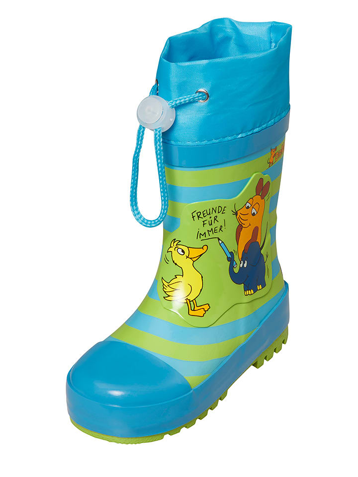 Playshoes Kalosze w kolorze zielono-turkusowym rozmiar: 24/25