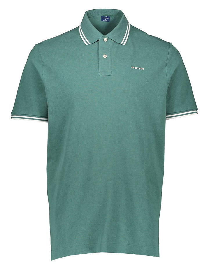 G-Star Koszulka polo w kolorze zielonym rozmiar: S