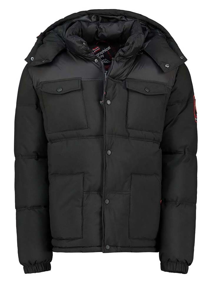 Geographical Norway Kurtka pikowana "Bareda" w kolorze czarnym rozmiar: L
