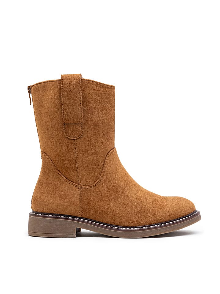 Foreverfolie Botki w kolorze jasnobrązowym rozmiar: 39