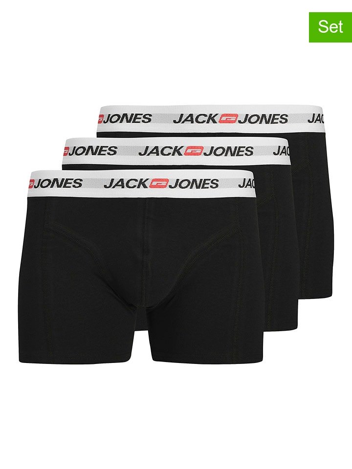 Jack & Jones Bokserki (3 pary) w kolorze czarnym rozmiar: XL