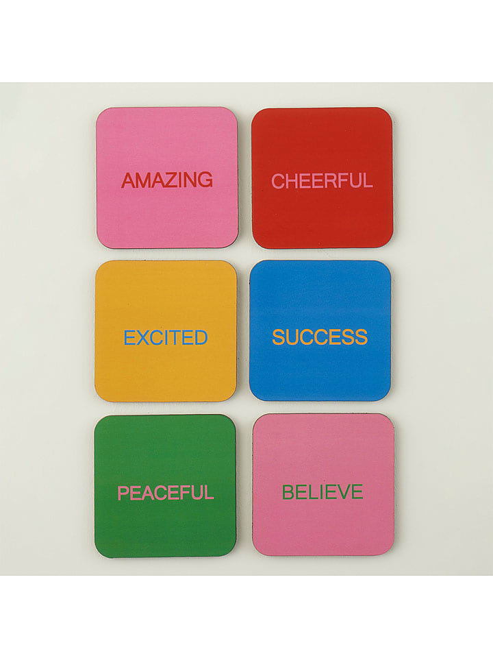 BELLA MAISON Podkładki (6 szt.) w różnych kolorach - 10 x 10 cm rozmiar: onesize