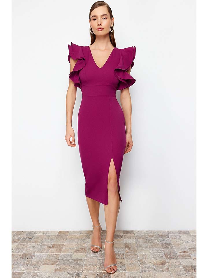 trendyol Sukienka w kolorze fioletowym rozmiar: 42