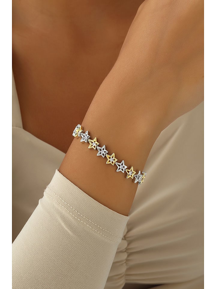 Nakkash Pozłacana bransoletka z elementami ozdobnymi rozmiar: onesize